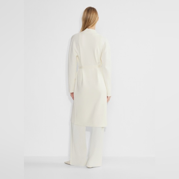 Babaton by Aritzia Ty Cardigan Belted Duster in Cream / Light Birch Size XXS - Picture 5 of 15